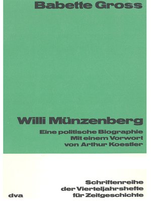 cover image of Willi Münzenberg
